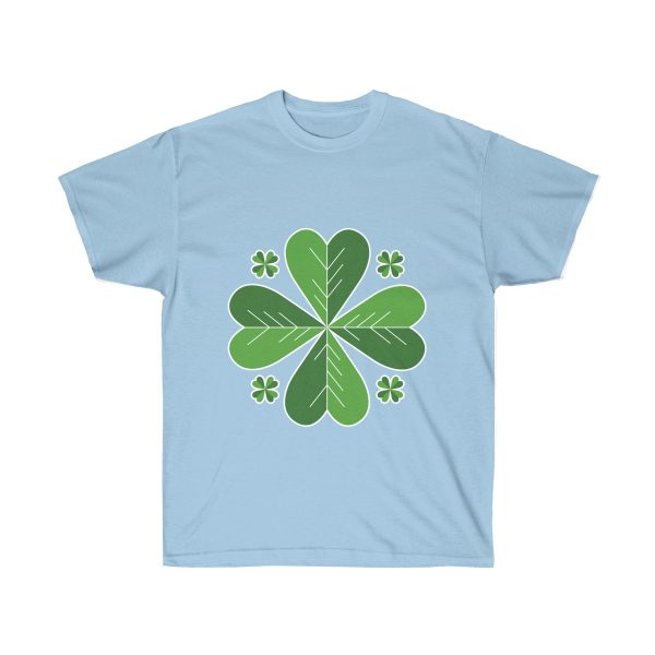 Stylish Four Leaf Clover Unisex Ultra Cotton Tee T-Shirt St. Patrick’s Day Leprechaun - Image 5