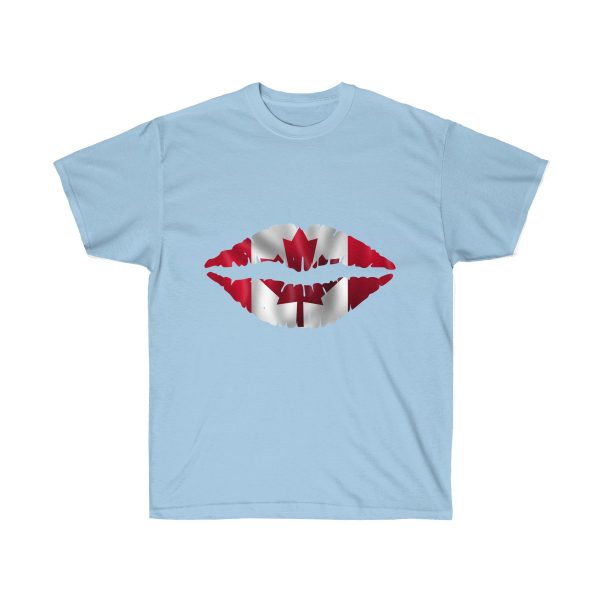 Canada Flag Kiss Lips Solid Print Ultra Cotton Tee T-Shirt - Image 7