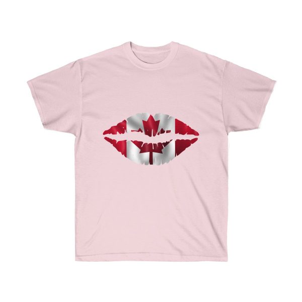 Canada Flag Kiss Lips Solid Print Ultra Cotton Tee T-Shirt - Image 9