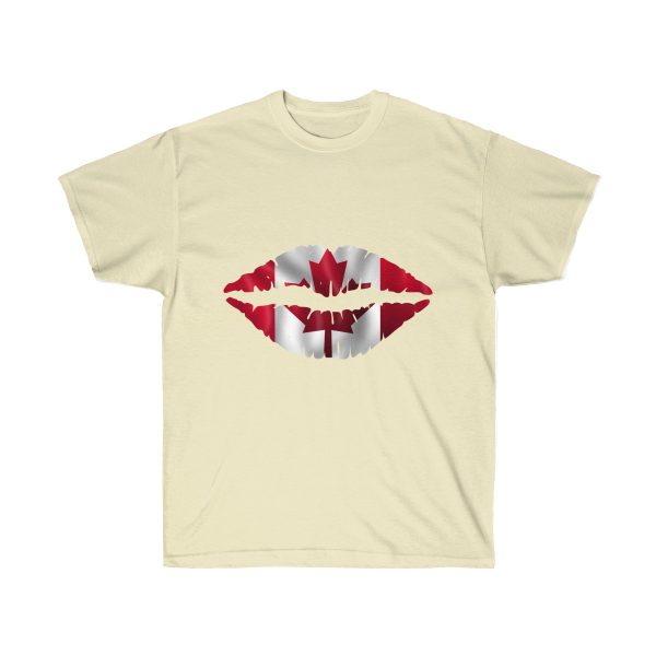 Canada Flag Kiss Lips Solid Print Ultra Cotton Tee T-Shirt - Image 6