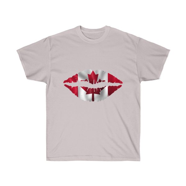 Canada Flag Kiss Lips Solid Print Ultra Cotton Tee T-Shirt - Image 10