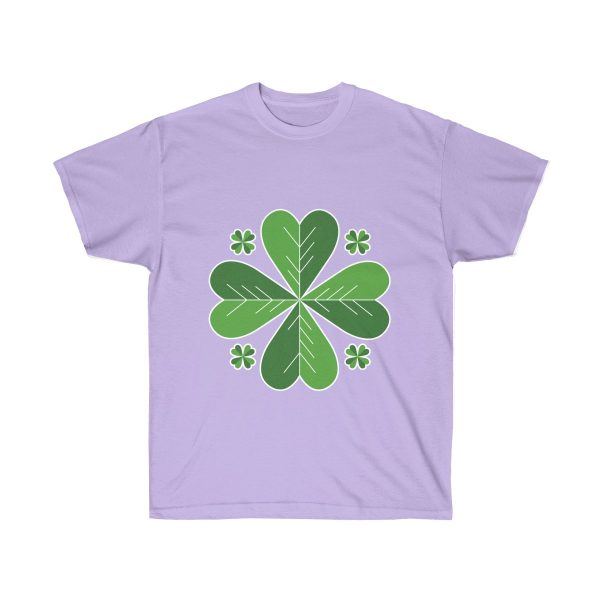 Stylish Four Leaf Clover Unisex Ultra Cotton Tee T-Shirt St. Patrick’s Day Leprechaun - Image 6