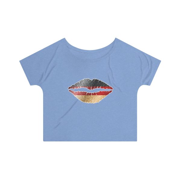 Germany Flag Kiss Lips Speckled Print Women's Slouchy Top - Image 9