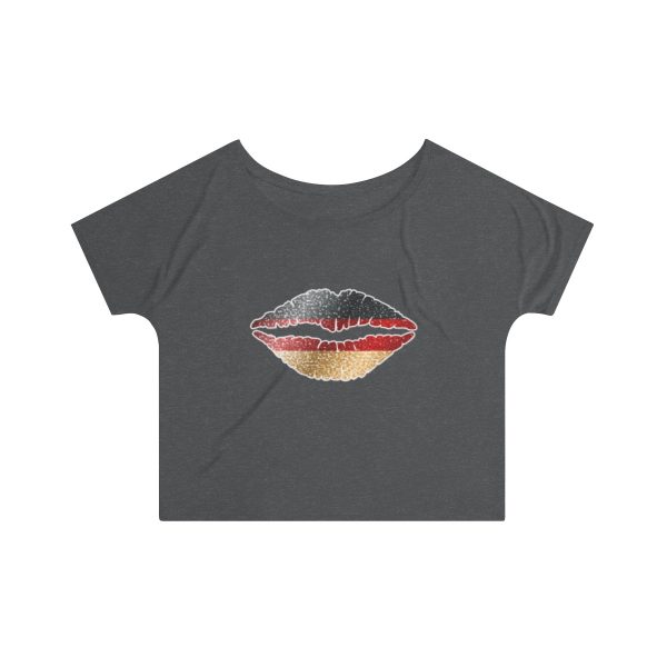 Germany Flag Kiss Lips Speckled Print Women's Slouchy Top - Image 11