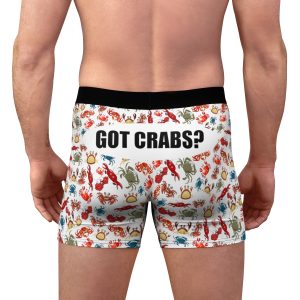 Got Crabs? Funny Men's Boxer Briefs White STD Fishermen