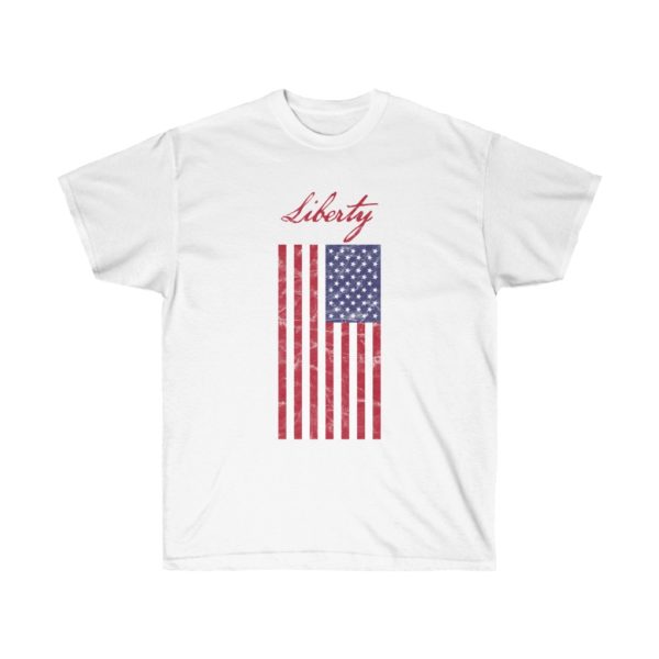 Liberty vs Tyranny Which Do You Choose Thin Blue Line Flag Unisex Ultra Cotton Tee T-Shirt - Image 3