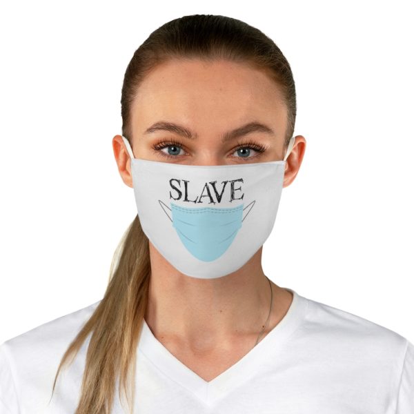 "SLAVE" Of The Face Mask Dark Print Fabric Face Mask Government Virus