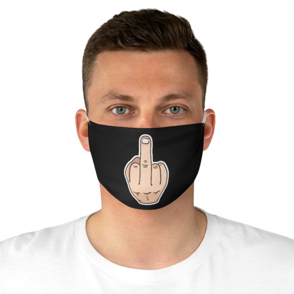 Middle Finger Worst Year Ever Solid Dark Print Fabric Face Mask Virus