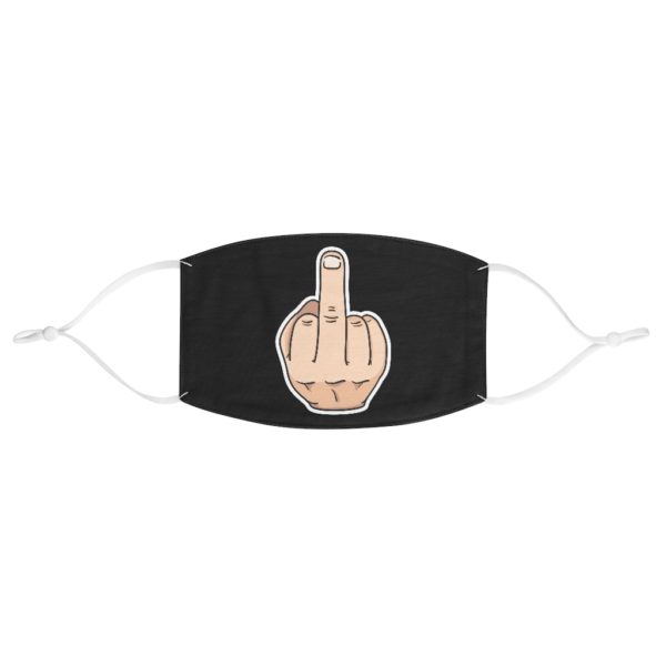 Middle Finger Worst Year Ever Solid Dark Print Fabric Face Mask Virus - Image 2