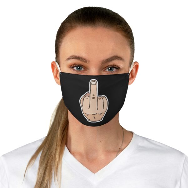 Middle Finger Worst Year Ever Solid Dark Print Fabric Face Mask Virus - Image 3