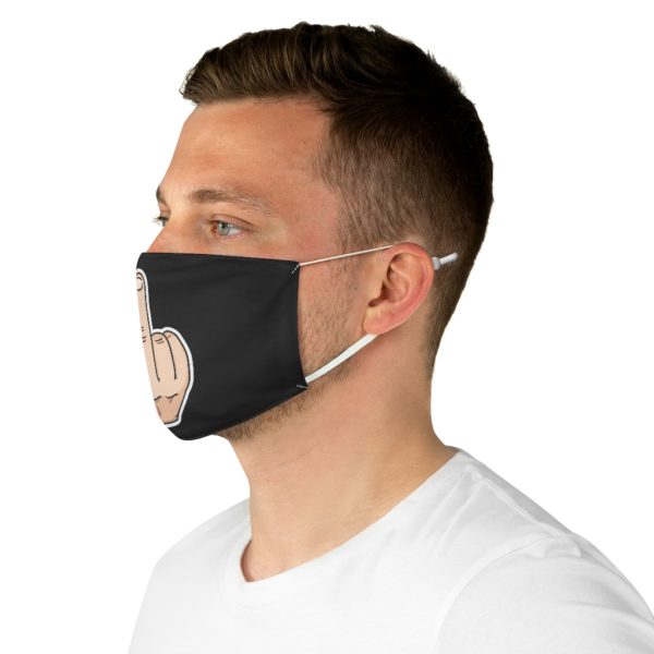 Middle Finger Worst Year Ever Solid Dark Print Fabric Face Mask Virus - Image 5
