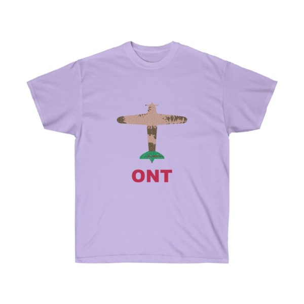 California Ontario International Airport ONT Ultra Cotton Tee T-Shirt Airplane California Flag - Image 6
